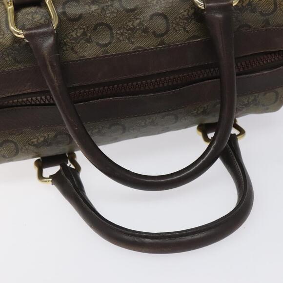 CELINE C Sulky Hand Bag Pvc Dark Brown Gold - Picture 7 of 12